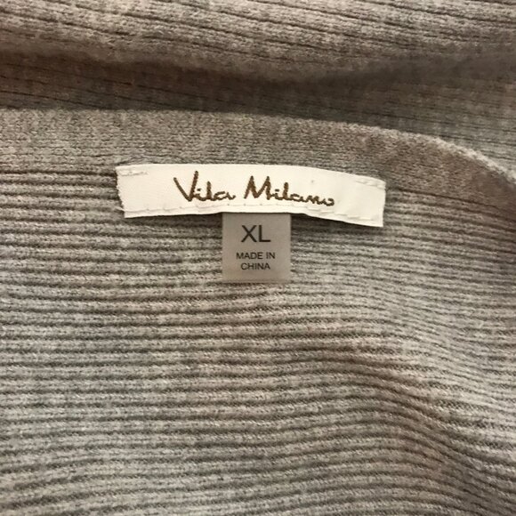 Vila Milano Sz XL Soft Cozy Batwing Sleeve Poncho Style Blouson Popover Sweater - Picture 6 of 11